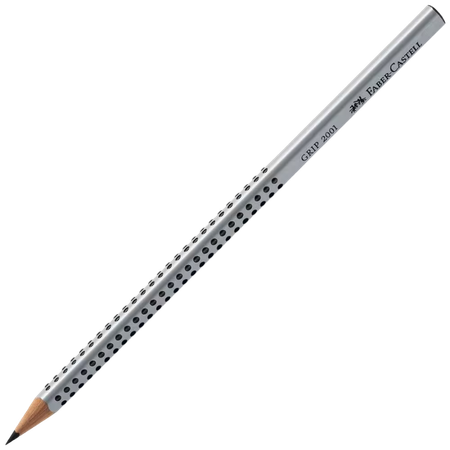 Pencil Lead Faber Dot Grip Triangular Silver HB ea