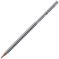 Pencil Lead Faber Dot Grip Triangular Silver HB ea