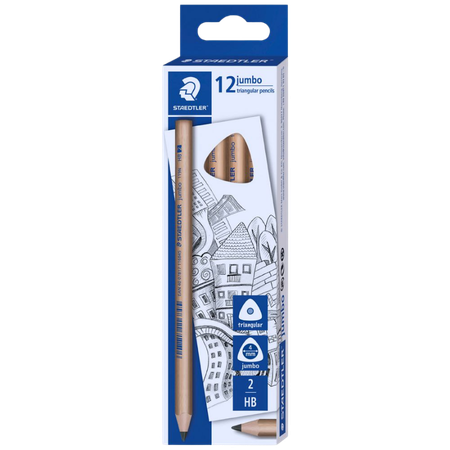 Pencil Lead Staedtler Natural Jumbo Triangular HB Box 12