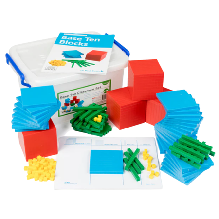 Plastic Base Ten 4 Colour in Container