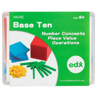 Plastic Base Ten 4 Colour in Container