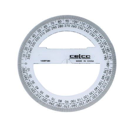 Protractor Celco 100mm 360 Degree