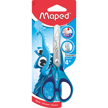 Scissors Maped Pulse Soft 13cm Right Handed Asstd Colours
