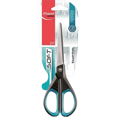 Scissors Maped Soft Essentials 17cm Right Handed Black