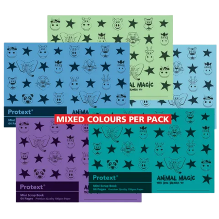 Scrapbook Protext 165x245mm 100GSM 64pg MINI Animal Magic