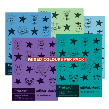 Scrapbook Protext 330x240mm 100GSM 64pg Animal Magic