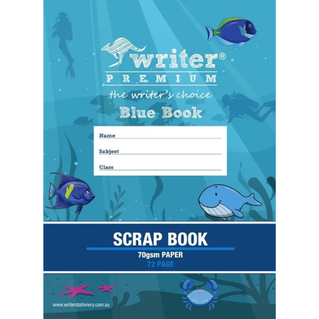 Scrapbook Writer 330x245mm 70GSM 72pg Blue