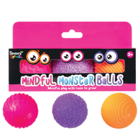Sensory Sprouts Mindful Monster Balls (Pink Purple Orange)