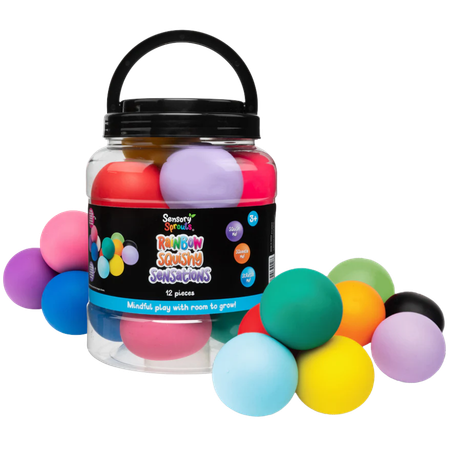 Sensory Sprouts Rainbow Squishy Sensations Jar of 12