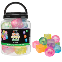 Sensory Sprouts Stretch & Sparkle Shapes Jar of 12