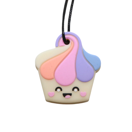 Silicone Pendant Cupcake (Medium Chew Grade)