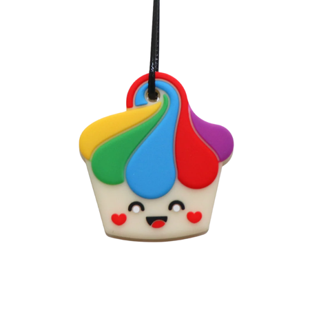 Silicone Pendant Cupcake (Medium Chew Grade)