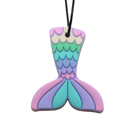 Silicone Pendant Mermaid Tail (Medium Chew Grade)