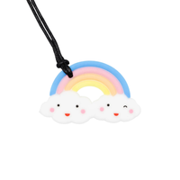 Silicone Pendant Rainbow (Soft Chew Grade)