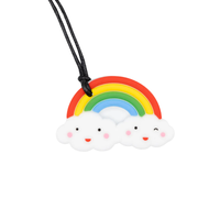 Silicone Pendant Rainbow (Soft Chew Grade)
