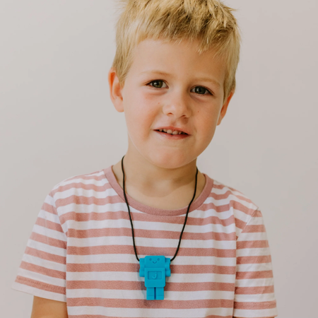 Silicone Pendant Robot (Medium Chew Grade)