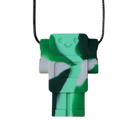 Silicone Pendant Robot (Medium Chew Grade)
