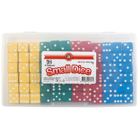 Small Plastic Dice Set 72 pc