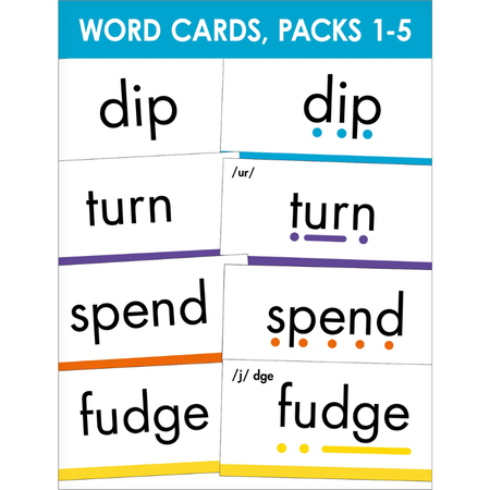 Sunshine Phonics Decodables Word Cards