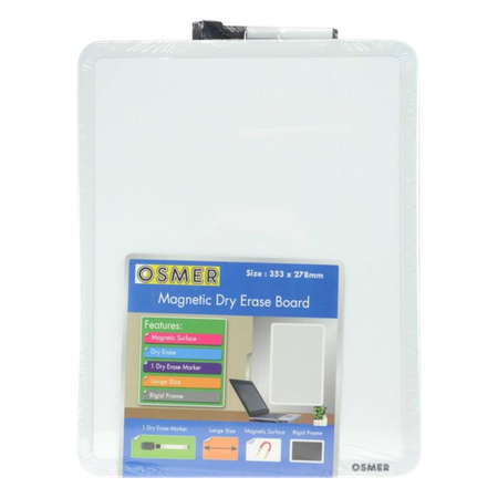 Whiteboard Osmer A3 Magnetic Dry-Erase with Pen
