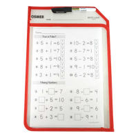 Write and Wipe Erasable Sleeve Osmer A4 with Pen