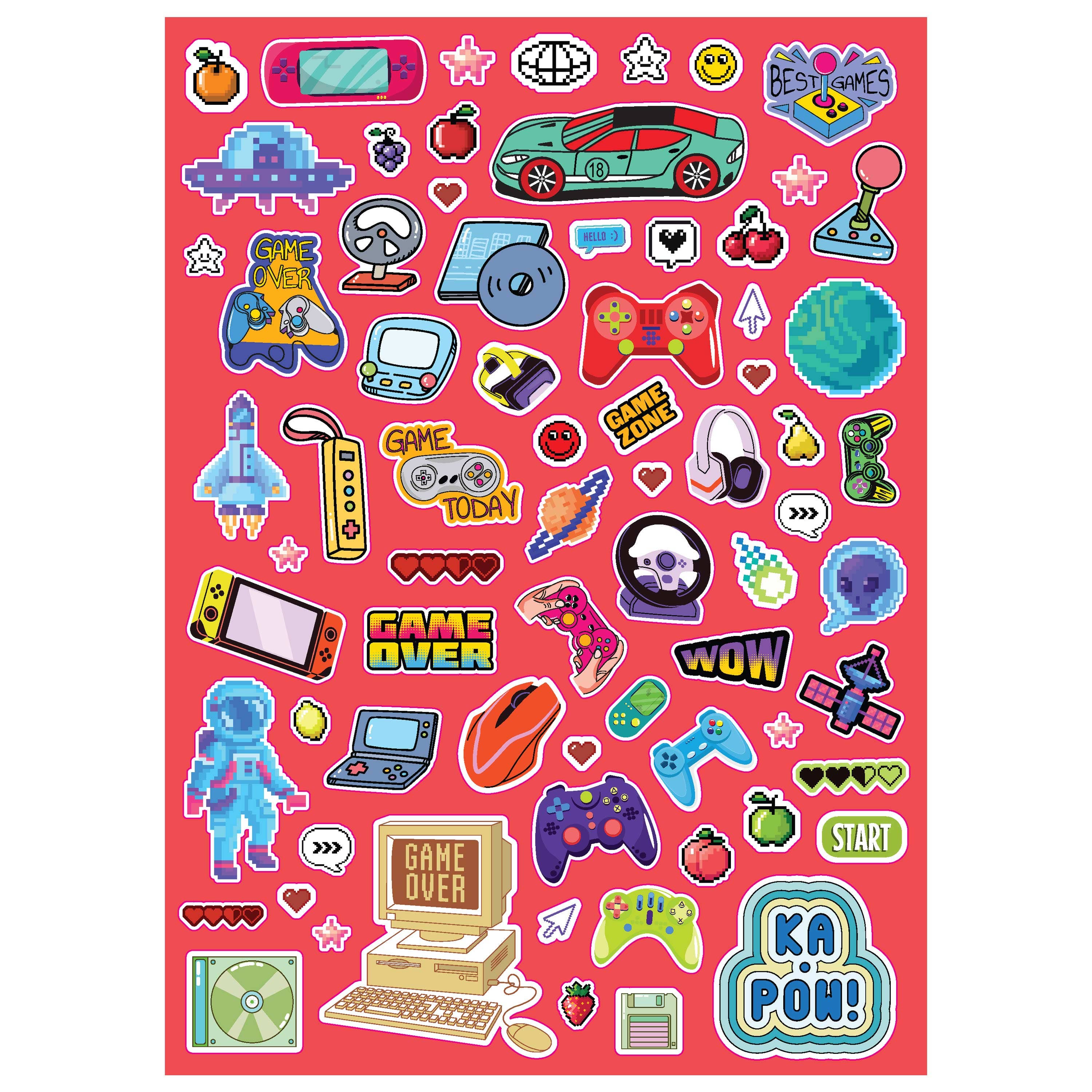 Kaleidoscope Colouring Scented Stickers Totally Gaming