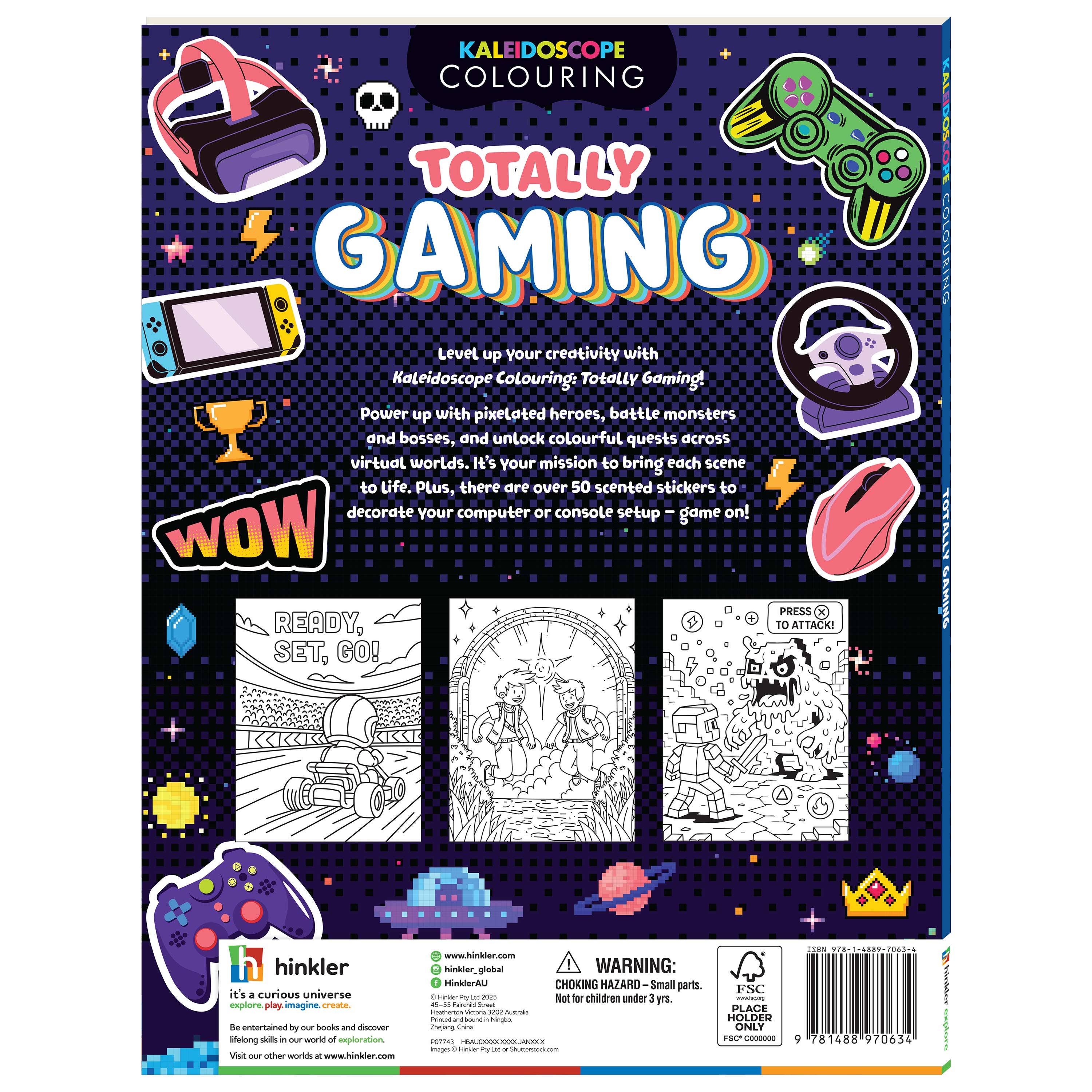 Kaleidoscope Colouring Scented Stickers Totally Gaming