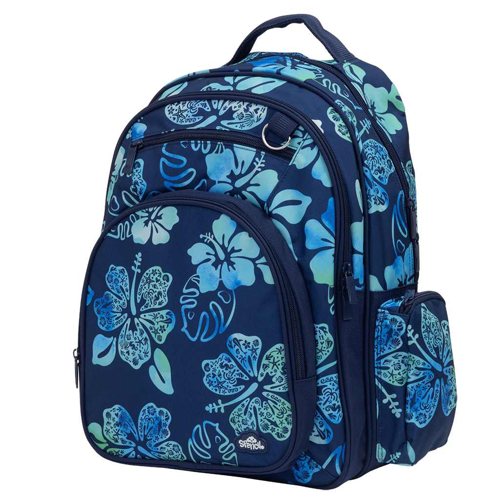 Backpack Spencil Big Kids Midnight Hibiscus