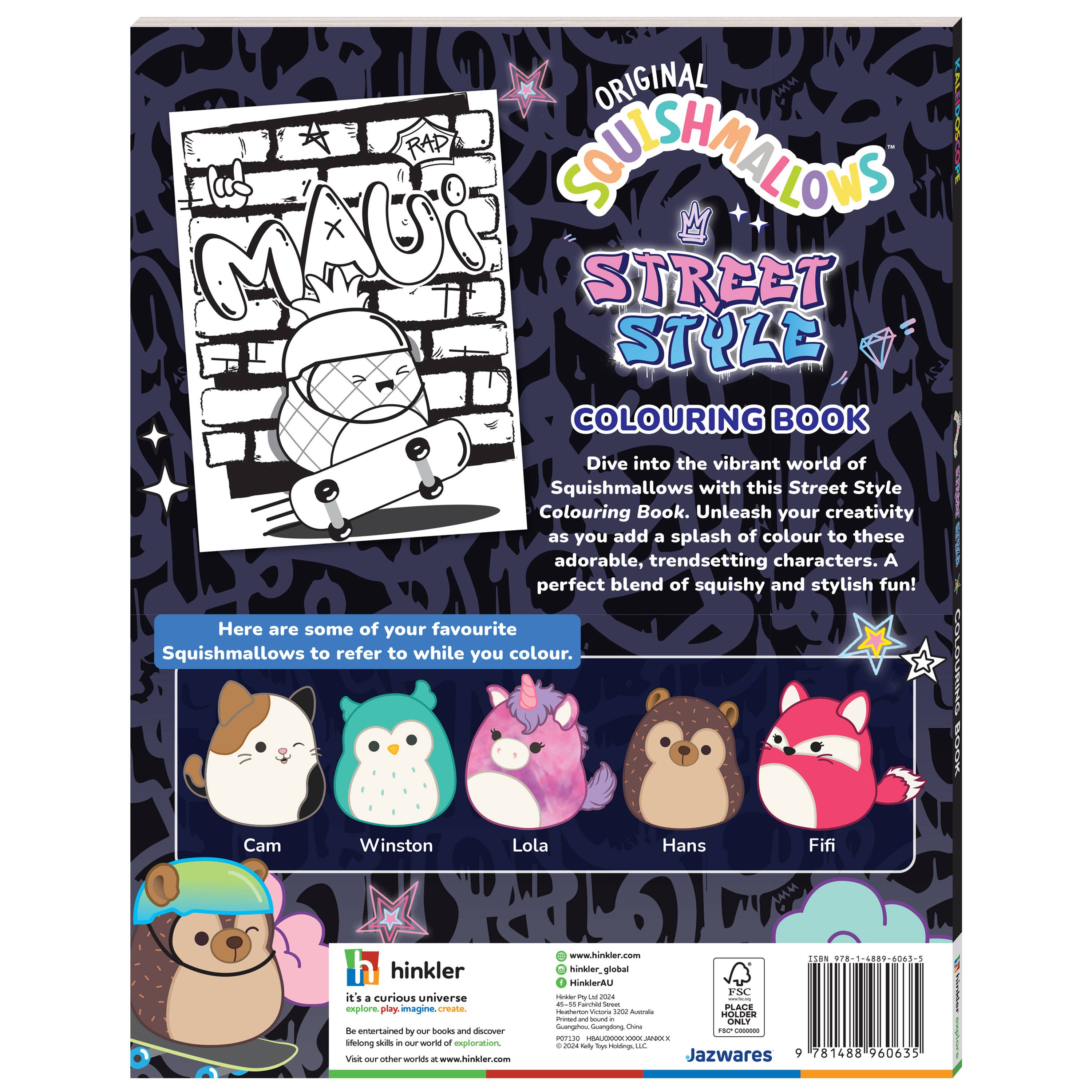 Kaleidoscope Squishmallows Colouring Book Street Style