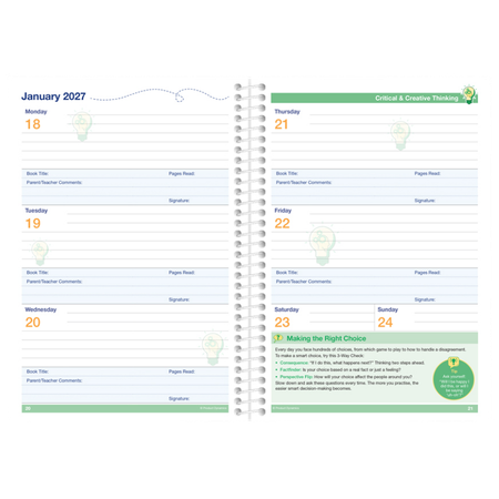 Diary Time Tracks 2027 Blue