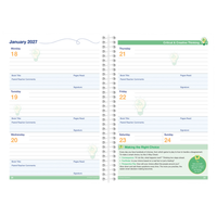 Diary Time Tracks 2027 Blue