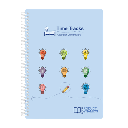 Diary Time Tracks 2027 Blue