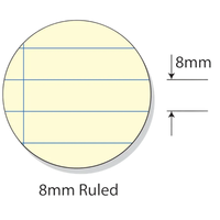 Exercise Book Writer Premium A4 75GSM 8mm Ruled 96pg with Margin on Yellow Paper