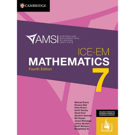 ICE-EM Mathematics Year 7 Fourth Edition (print and digital)