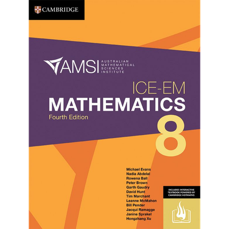 ICE-EM Mathematics Year 8 Fourth Edition (print and digital)