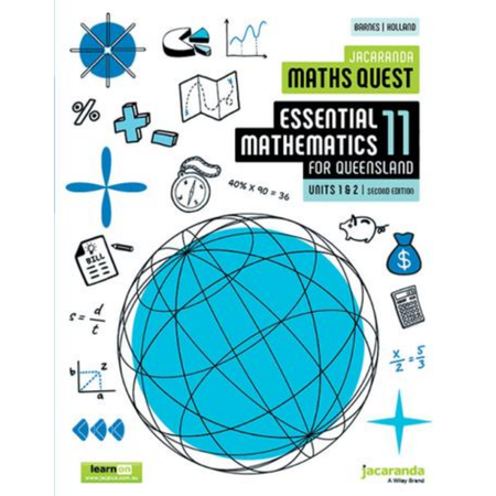 Jacaranda Maths Quest 11 Essential Mathematics Units 1&2 for Queensland 2E learnON and Print