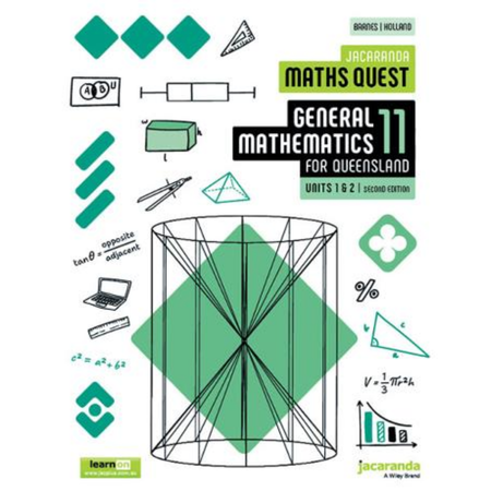 Jacaranda Maths Quest 11 General Mathematics Units 1&2 for Queensland 2E learnON and Print
