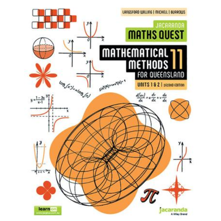 Jacaranda Maths Quest 11 Mathematical Methods Units 1&2 for Queensland 2E learnON and Print