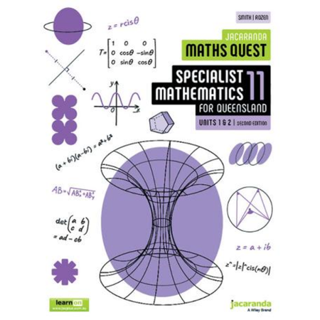 Jacaranda Maths Quest 11 Specialist Mathematics Units 1&2 for Queensland 2E learnON and Print