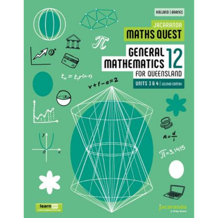 Jacaranda Maths Quest 12 General Maths Units 3 and 4 for Queensland 2E learnON & Print