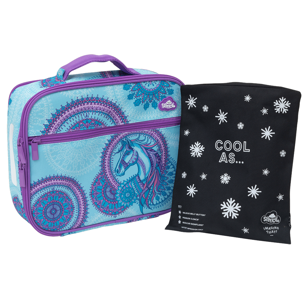 Lunch Box Spencil Big Cooler Bag + Big Chill Pack Amethyst Spirit
