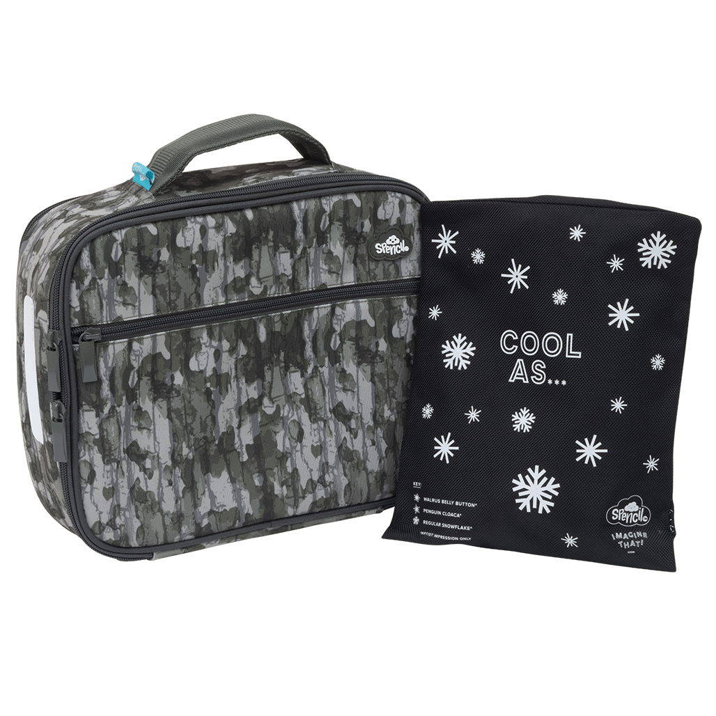 Lunch Box Spencil Big Cooler Bag + Big Chill Pack Bush Camo