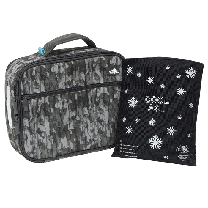 Lunch Box Spencil Big Cooler Bag + Big Chill Pack Bush Camo