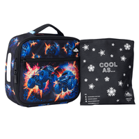 Lunch Box Spencil Big Cooler Bag + Big Chill Pack Monster Blaze