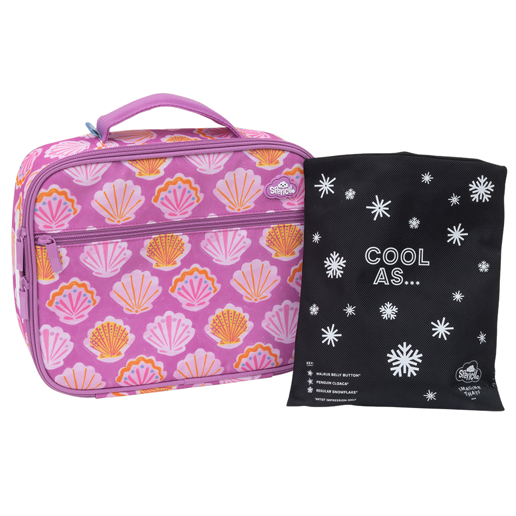 Lunch Box Spencil Big Cooler Bag + Big Chill Pack Pearl Tide