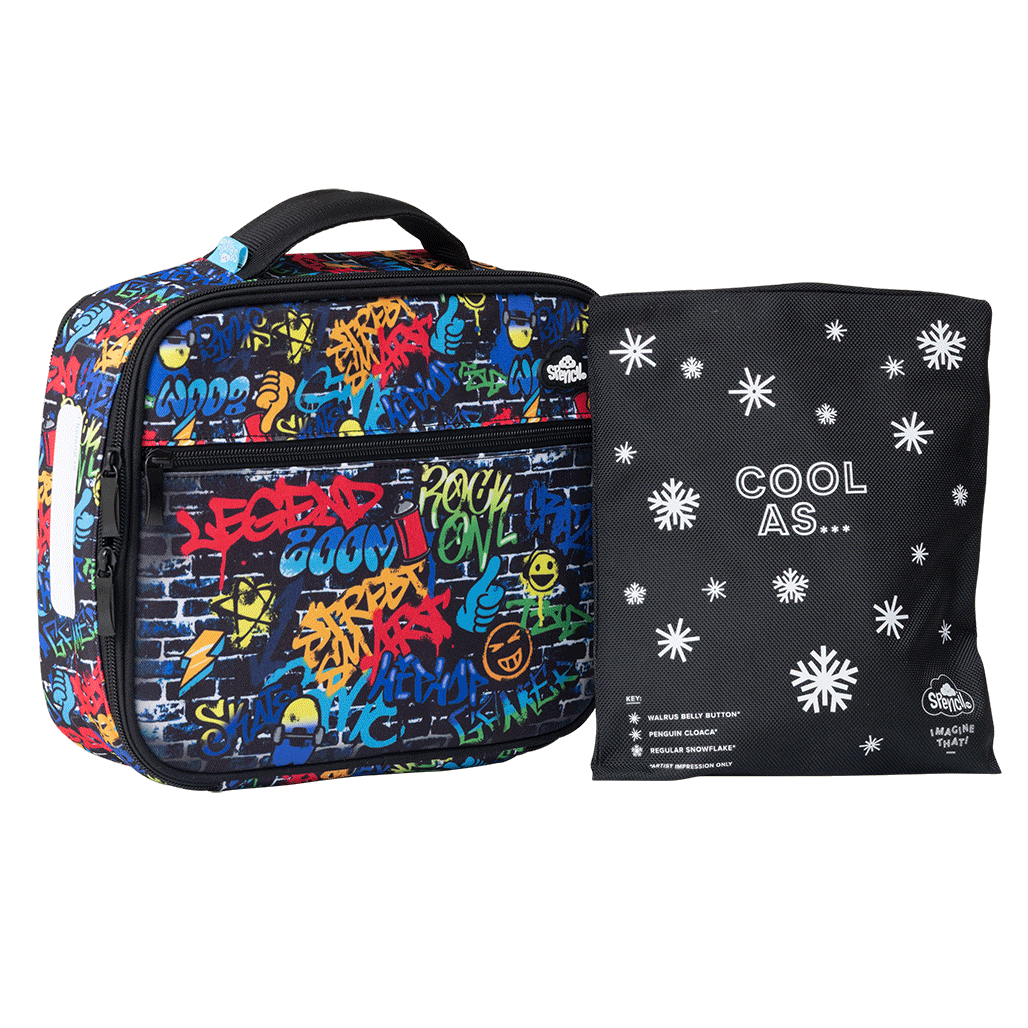 Lunch Box Spencil Big Cooler Bag + Big Chill Pack Tag Street