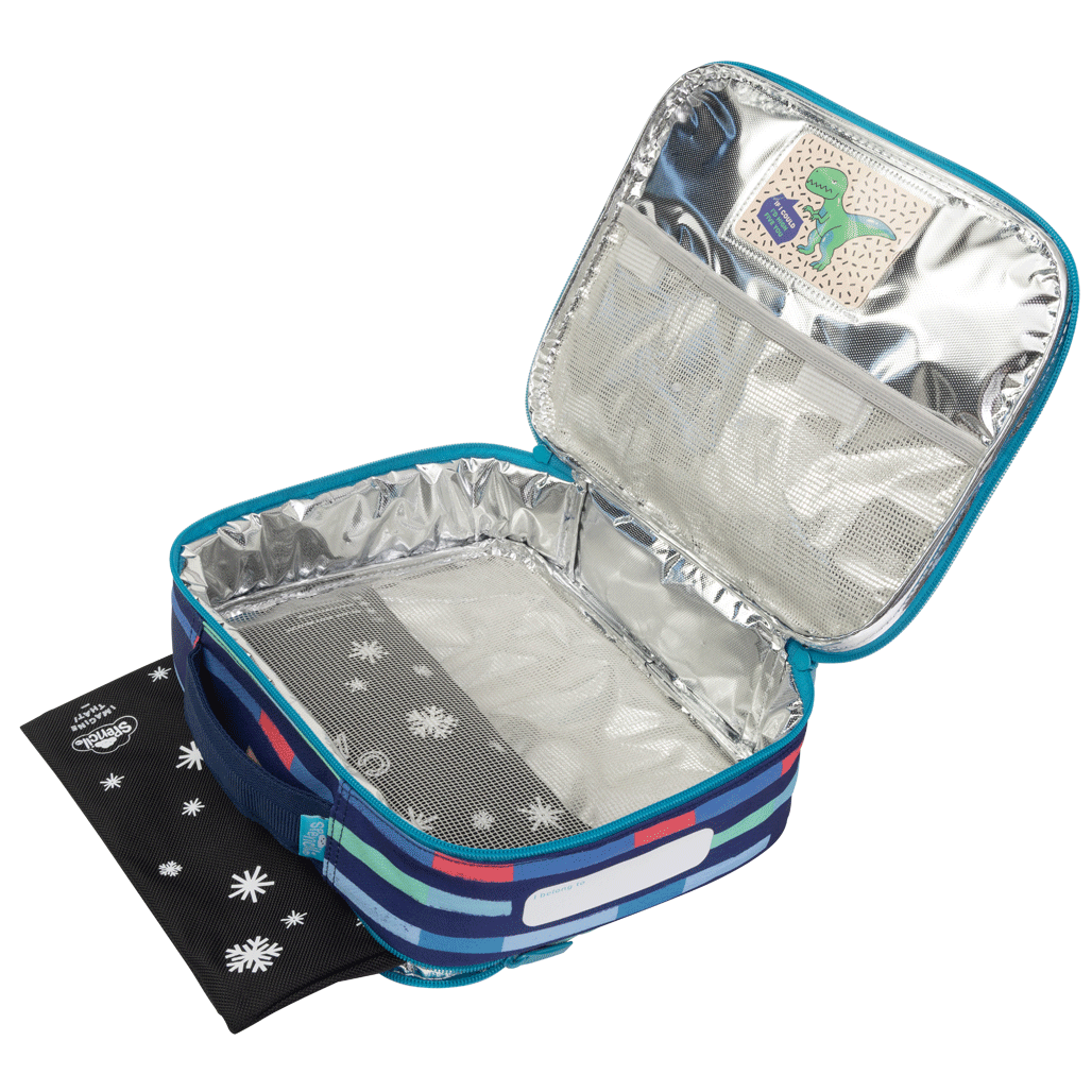 Lunch Box Spencil Big Cooler Bag Bright Stripes