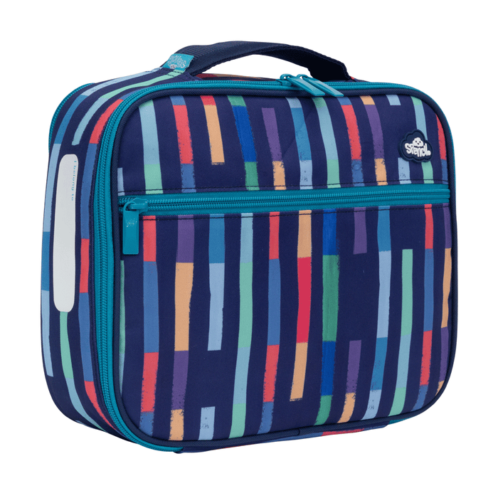 Lunch Box Spencil Big Cooler Bag Bright Stripes
