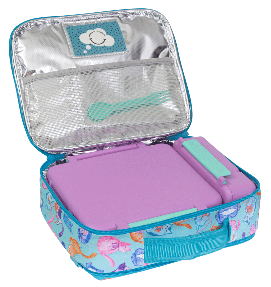 Lunch Box Spencil Big Cooler Bag Crazy Cats