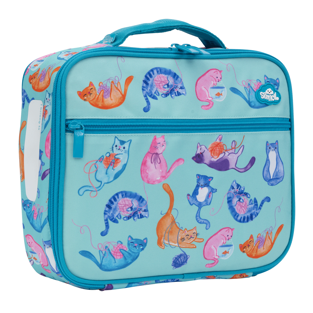 Lunch Box Spencil Big Cooler Bag Crazy Cats